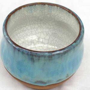 Vasija azul turquesa, variación esmalte nº28 E. Cooper